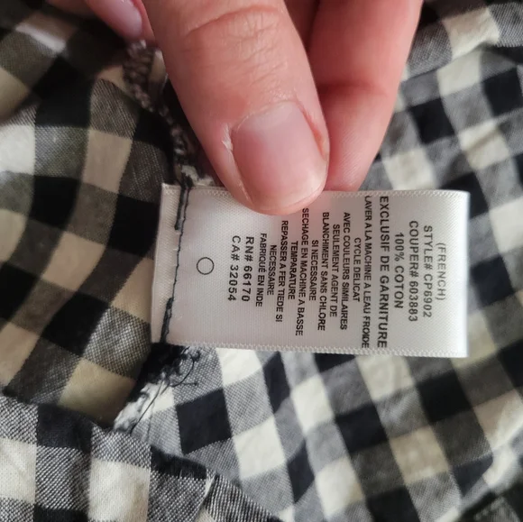 Eva Franco Lace-Up Black and White Gingham Midi Flare Skirt Medium - Picture 15 of 16